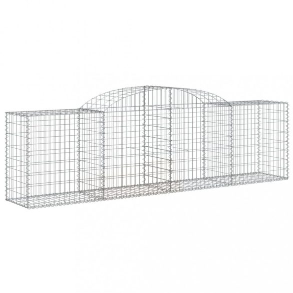 10 db íves horganyzott vas gabion kosár 300x50x80/100 cm