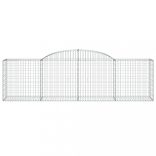 10 db íves horganyzott vas gabion kosár 300x50x80/100 cm