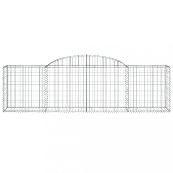 10 db íves horganyzott vas gabion kosár 300x50x80/100 cm