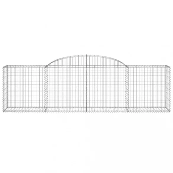 11 db íves horganyzott vas gabion kosár 300x50x80/100 cm