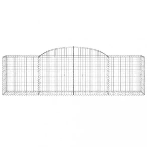 12 db íves horganyzott vas gabion kosár 300x50x80/100 cm