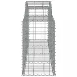 13 db íves horganyzott vas gabion kosár 300x50x80/100 cm