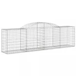 17 db íves horganyzott vas gabion kosár 300x50x80/100 cm
