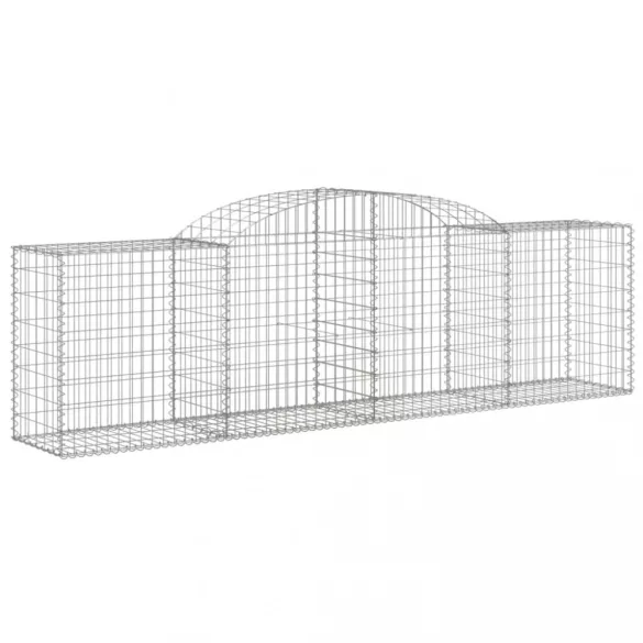 17 db íves horganyzott vas gabion kosár 300x50x80/100 cm