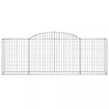 2 db íves horganyzott vas gabion kosár 300 x 50 x 100/120 cm