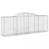 3 db íves horganyzott vas gabion kosár 300 x 50 x 100/120 cm