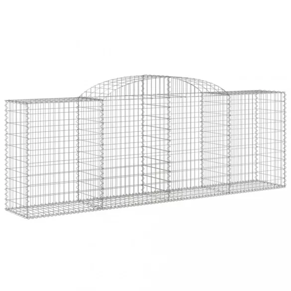 3 db íves horganyzott vas gabion kosár 300 x 50 x 100/120 cm