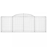 3 db íves horganyzott vas gabion kosár 300 x 50 x 100/120 cm