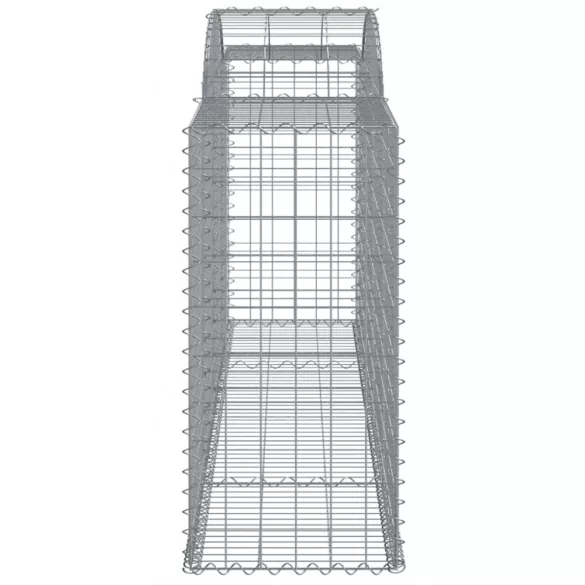3 db íves horganyzott vas gabion kosár 300 x 50 x 100/120 cm