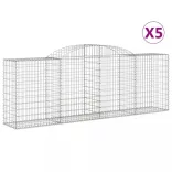5 db íves horganyzott vas gabion kosár 300 x 50 x 100/120 cm