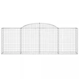 6 db íves horganyzott vas gabion kosár 300 x 50 x 100/120 cm
