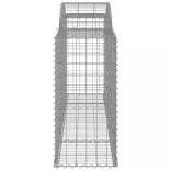 7 db íves horganyzott vas gabion kosár 300 x 50 x 100/120 cm