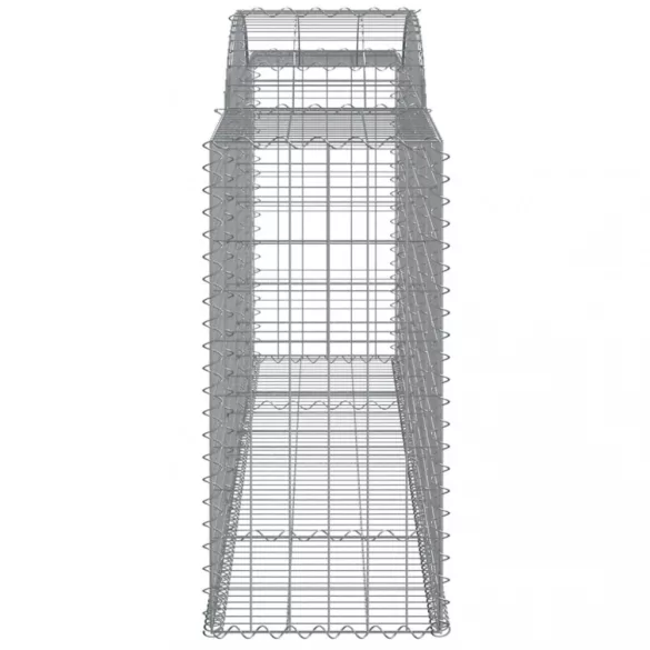 7 db íves horganyzott vas gabion kosár 300 x 50 x 100/120 cm
