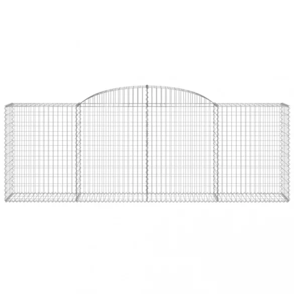 9 db íves horganyzott vas gabion kosár 300 x 50 x 100/120 cm