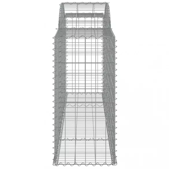 17 db íves horganyzott vas gabion kosár 300 x 50 x 100/120 cm