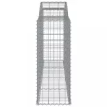 2 db íves horganyzott vas gabion kosár 300x50x120/140 cm