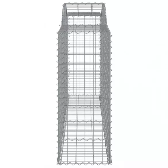 2 db íves horganyzott vas gabion kosár 300x50x120/140 cm