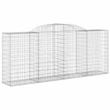 3 db íves horganyzott vas gabion kosár 300x50x120/140 cm
