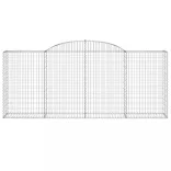 3 db íves horganyzott vas gabion kosár 300x50x120/140 cm