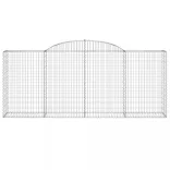 7 db íves horganyzott vas gabion kosár 300x50x120/140 cm