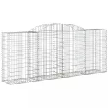10 db íves horganyzott vas gabion kosár 300x50x120/140 cm