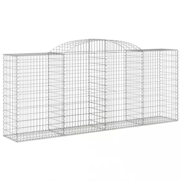 11 db íves horganyzott vas gabion kosár 300x50x120/140 cm