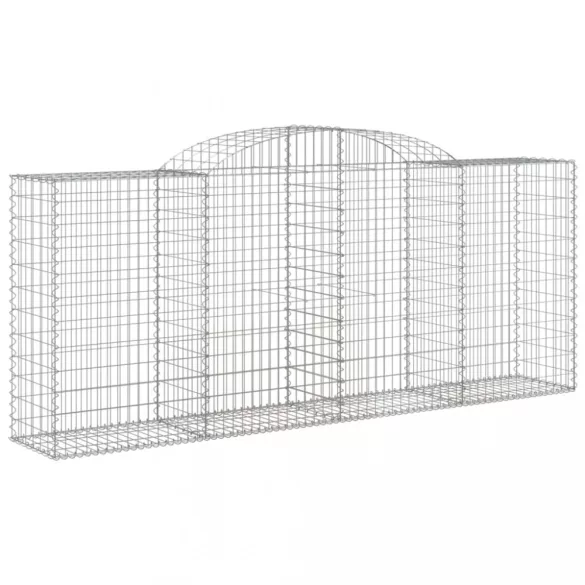 13 db íves horganyzott vas gabion kosár 300x50x120/140 cm