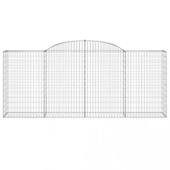 13 db íves horganyzott vas gabion kosár 300x50x120/140 cm