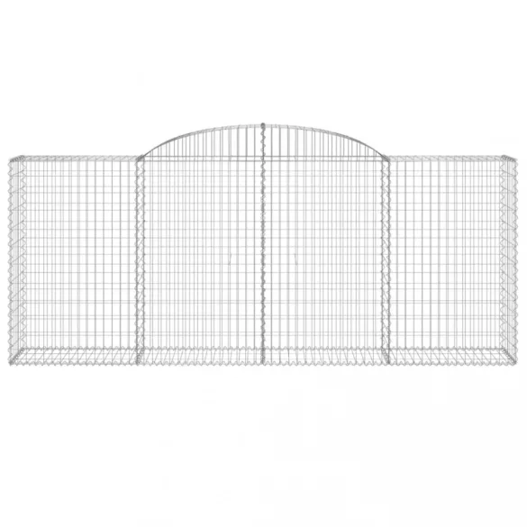 17 db íves horganyzott vas gabion kosár 300x50x120/140 cm