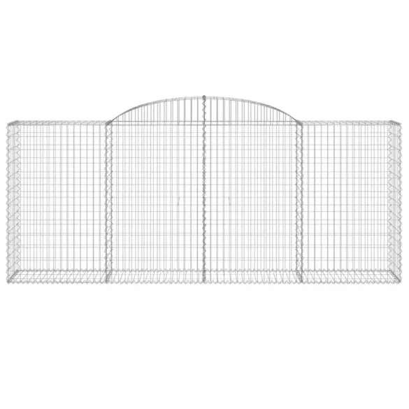 25 db íves horganyzott vas gabion kosár 300x50x120/140 cm