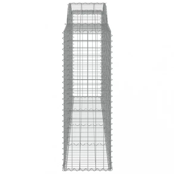 5 db íves horganyzott vas gabion kosár 300x50x140/160 cm