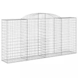 10 db íves horganyzott vas gabion kosár 300x50x140/160 cm