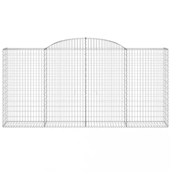 13 db íves horganyzott vas gabion kosár 300x50x140/160 cm