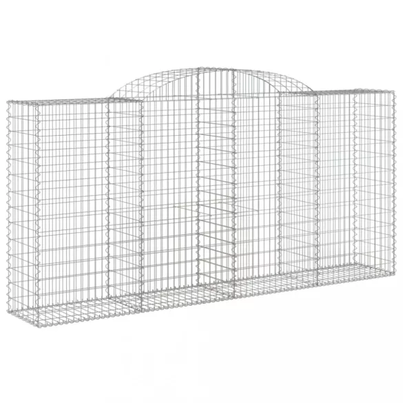 15 db íves horganyzott vas gabion kosár 300x50x140/160 cm