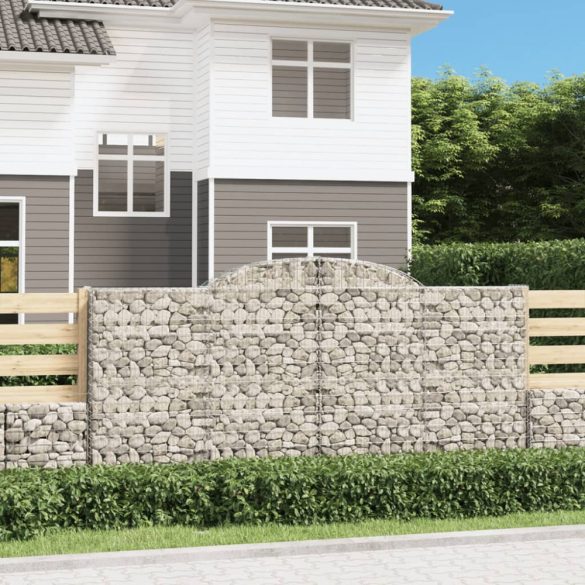 20 db íves horganyzott vas gabion kosár 300x50x140/160 cm