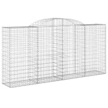 25 db íves horganyzott vas gabion kosár 300x50x140/160 cm
