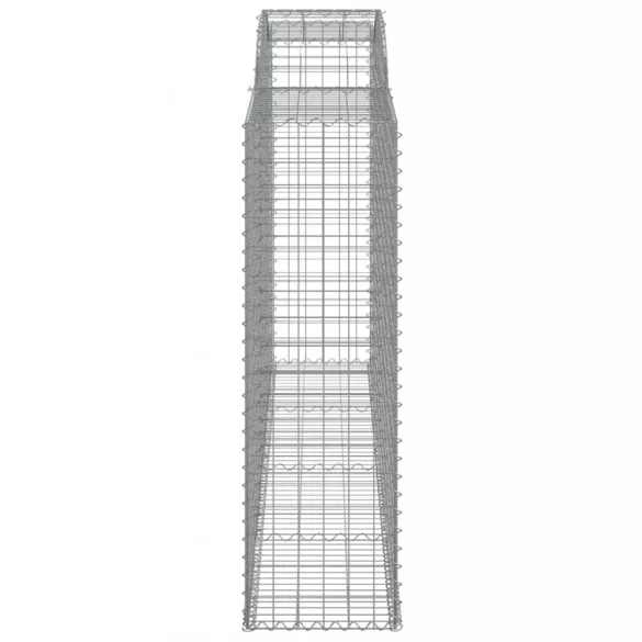 2 db íves horganyzott vas gabion kosár 300x50x160/180 cm