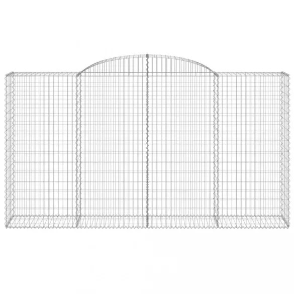 3 db íves horganyzott vas gabion kosár 300x50x160/180 cm