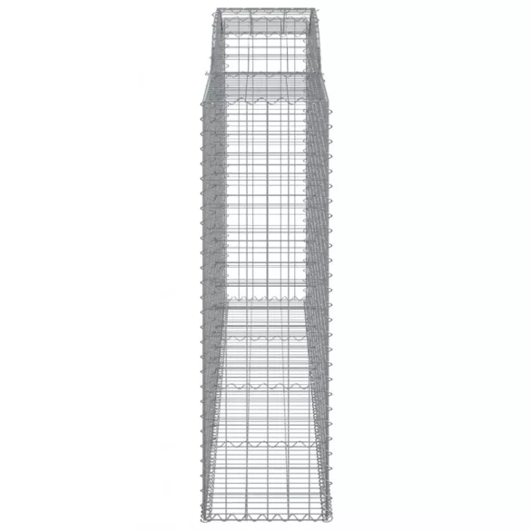 6 db íves horganyzott vas gabion kosár 300x50x160/180 cm
