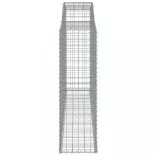 7 db íves horganyzott vas gabion kosár 300x50x160/180 cm