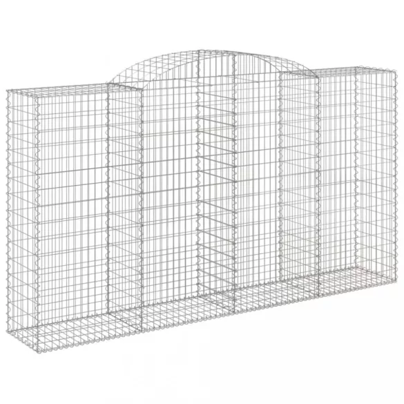 10 db íves horganyzott vas gabion kosár 300x50x160/180 cm