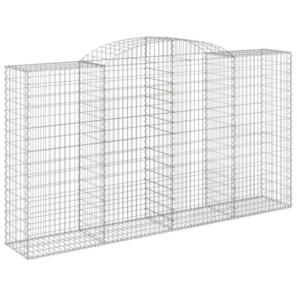 13 db íves horganyzott vas gabion kosár 300x50x160/180 cm