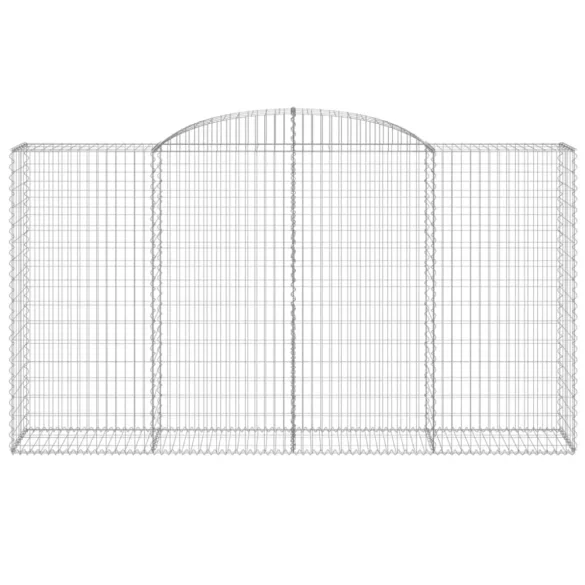 15 db íves horganyzott vas gabion kosár 300x50x160/180 cm
