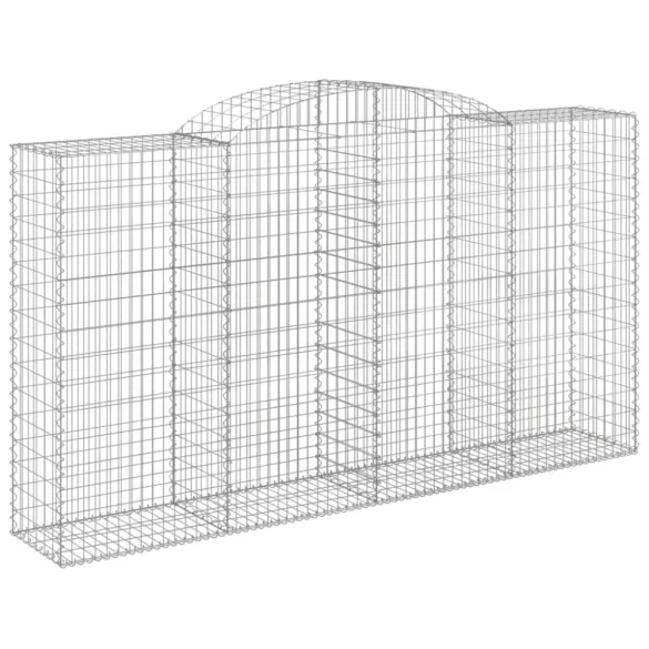 17 db íves horganyzott vas gabion kosár 300x50x160/180 cm