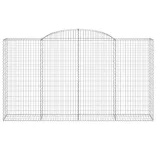 17 db íves horganyzott vas gabion kosár 300x50x160/180 cm