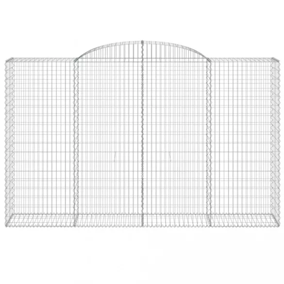 2 db íves horganyzott vas gabion kosár 300x50x180/200 cm