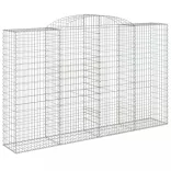 3 db íves horganyzott vas gabion kosár 300x50x180/200 cm