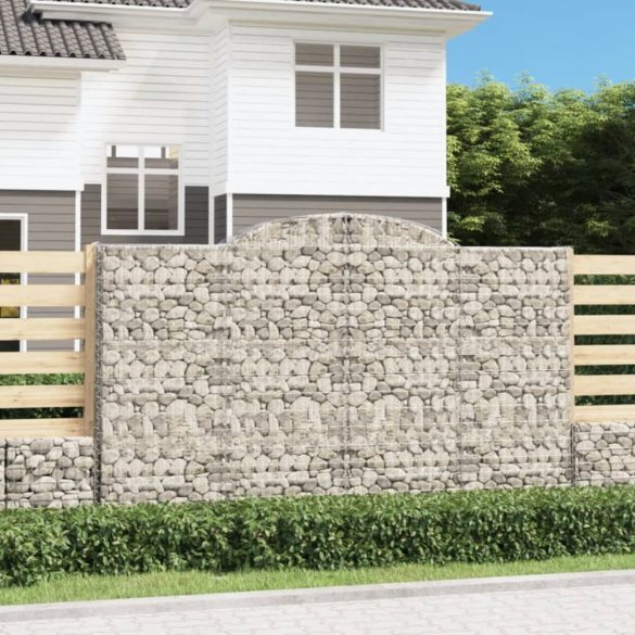 5 db íves horganyzott vas gabion kosár 300x50x180/200 cm