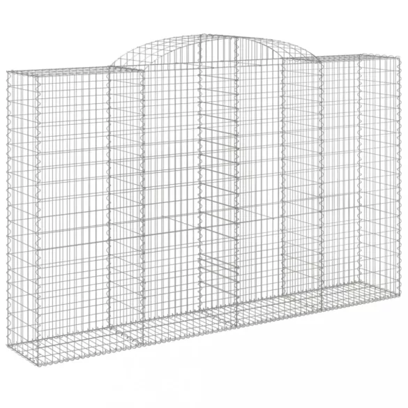 7 db íves horganyzott vas gabion kosár 300x50x180/200 cm