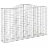 10 db íves horganyzott vas gabion kosár 300x50x180/200 cm